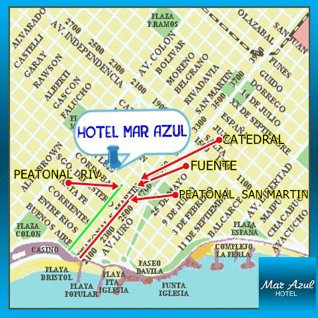 Hotel Mar Azul Mar del Plata Eksteriør billede